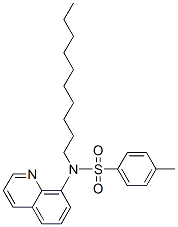 decyl-N-(8-quinolyl)-p-toluenesulphonamide Struktur