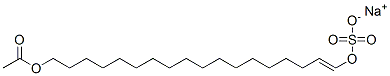 sodium acetoxyoctadecenyl sulphate Struktur