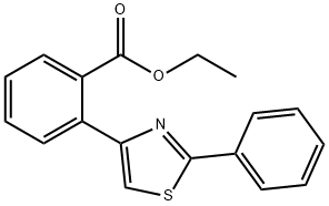 ETHYL 2-(2-PHENYL-1,3-THIAZOL-4-YL)BENZENECARBOXYLATE Struktur