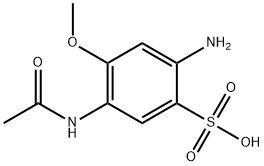 2-amino-4-methoxy-5-acetamidobenzenesulfonic acid Struktur