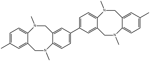 5,8,11,5',8',11'-HEXAMETHYL-5,6,11,12,5',6',11',12'-OCTAHYDRO-[2,2']BI[DIBENZO[B,F][1,5]DIAZOCINYL] Struktur