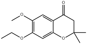 2,2-DIMETHYL-7-ETHOXY-6-METHOXY-4-CHROMANONE Struktur