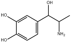 2-amino-1-(3,4-dihydroxyphenyl)propan-1-ol  Struktur