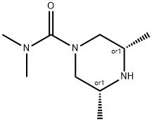 1-Piperazinecarboxamide,N,N,3,5-tetramethyl-,(3R,5S)-(9CI) Struktur