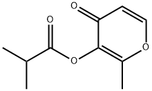 Maltol isobutyrate Structure