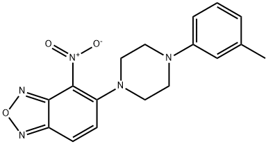 5-[4-(3-Methylphenyl)-1-piperazinyl]-4-nitrobenzofurazane Struktur