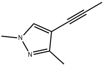 1H-Pyrazole, 1,3-dimethyl-4-(1-propynyl)- (9CI) Struktur