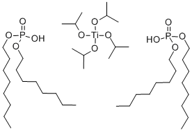 Tetraisopropyl di(dioctylphosphate) titanate Struktur