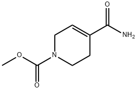 1(2H)-Pyridinecarboxylic  acid,  4-(aminocarbonyl)-3,6-dihydro-,  methyl  ester Struktur