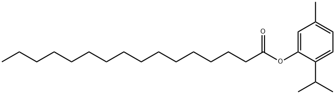 5-methyl-2-(1-methylethyl)phenyl palmitate  Struktur