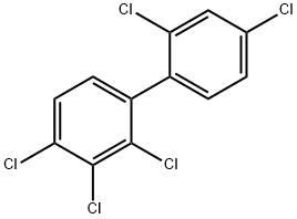 2,2',3,4,4'-五氯聯(lián)苯醚 結(jié)構式