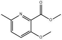 3-Methoxy-6-Methyl-2-pyridinecarboxylic acid Methyl ester Struktur