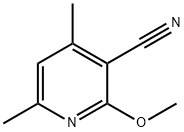 2-METHOXY-4,6-DIMETHYLNICOTINONITRILE Struktur