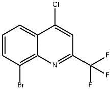 8-BROMO-4-CHLORO-2-(TRIFLUOROMETHYL)QUINOLINE Struktur