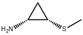 Cyclopropanamine, 2-(methylthio)-, cis- (9CI) Struktur