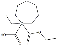 1,1-Cycloheptanedicarboxylic acid diethyl ester Struktur