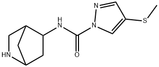 1H-Pyrazole-1-carboxamide,N-2-azabicyclo[2.2.1]hept-5-yl-4-(methylthio)- Struktur