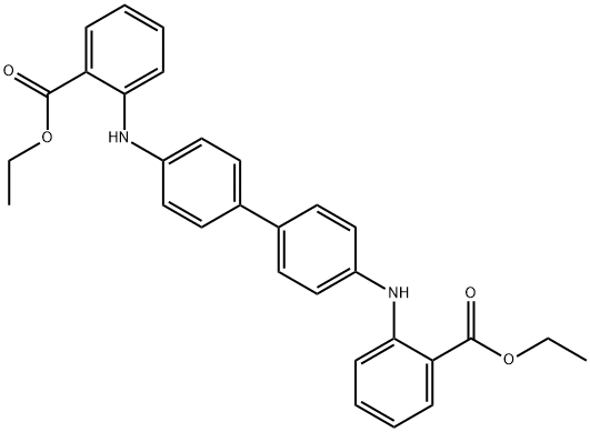 2,2'-[(1,1'-Biphenyl)-4,4'-diyldiimino]bisbenzoic acid diethyl ester Struktur