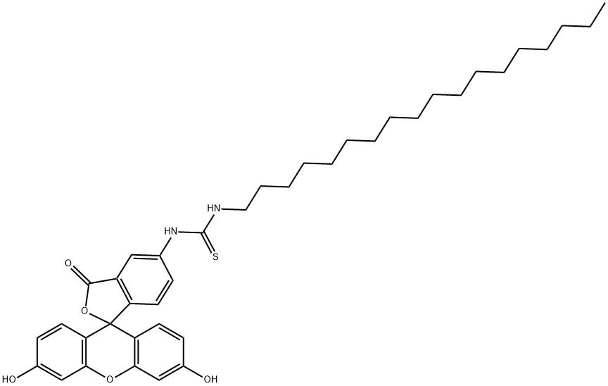 N'-OCTADECYLFLUORESCEIN-5-THIOUREA Struktur