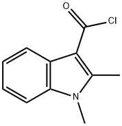 1H-Indole-3-carbonyl chloride, 1,2-dimethyl- (9CI) Struktur