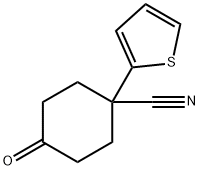 4-CYANO-4-(THIEN-2-YL)CYCLOHEXANONE Struktur