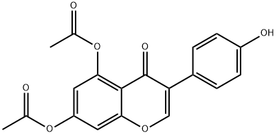 4',5-Di-O-acetyl Genistein Struktur