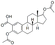 3,17-Diacetoxyestra-1,3,5(10)-trien-2-carboxylic acid Struktur