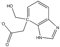 1H-Benzimidazole-4-methanol,acetate(ester)(9CI) Struktur