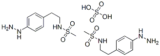 bis[N-[2-(4-hydrazinophenyl)ethyl]methanesulphonamide] sulphate Struktur