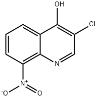 3-CHLORO-8-NITROQUINOLIN-4-OL Struktur