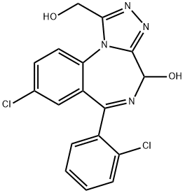 1’,4-Dihydroxy Triazolam Struktur