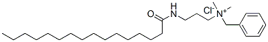 benzyldimethyl[3-[(1-oxohexadecyl)amino]propyl]ammonium chloride Struktur