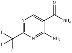 4-AMINO-2-(TRIFLUOROMETHYL)PYRIMIDINE-5-CARBOXAMIDE Struktur