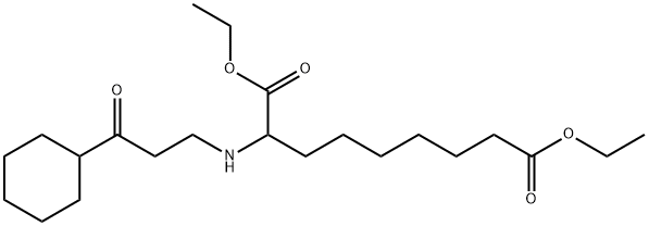 diethyl 2-[(3-cyclohexyl-3-oxopropyl)amino]nonanedioate Struktur