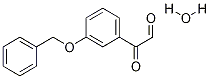 2-(3-(benzyloxy)phenyl)-2-oxoacetaldehyde hydrate Struktur