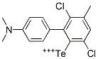 Dichloro[4-(dimethylamino)phenyl](p-tolyl)tellurium(IV) Struktur