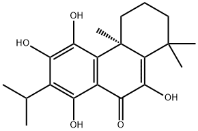 (4aR)-2,3,4,4a-Tetrahydro-5,6,8,10-tetrahydroxy-1,1,4a-trimethyl-7-isopropylphenanthren-9(1H)-one Struktur