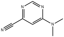 4-Pyrimidinecarbonitrile, 6-(dimethylamino)- (9CI) Struktur