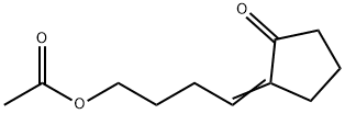 Cyclopentanone, 2-[4-(acetyloxy)butylidene]- (9CI) Struktur