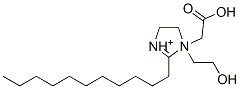 1-(carboxymethyl)-4,5-dihydro-1-(2-hydroxyethyl)-2-undecyl-1H-imidazolium Struktur