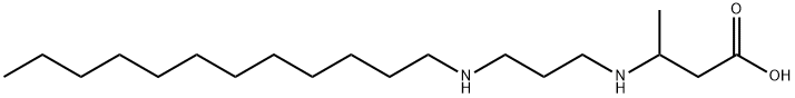 3-[[3-(dodecylamino)propyl]amino]butyric acid Struktur