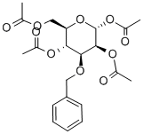 3-O-Benzyl-1,2,4,6-tetra-O-acetyl-a-D-mannopyranose Struktur