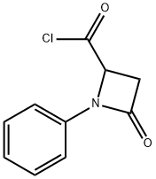 2-Azetidinecarbonyl chloride, 4-oxo-1-phenyl- (9CI) Struktur