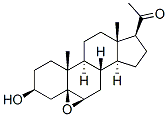 5beta,6beta-epoxy-3beta-hydroxypregnan-20-one  Struktur