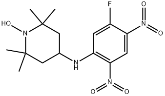 N-(2,5-dinitro-4-fluorophenyl)-4-amino-2,2,6,6-tetramethylpiperidinooxy Struktur