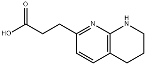 5,6,7,8-TETRAHYDRO-1,8-NAPHTHYRIDIN-2-PROPOINIC ACID
 Struktur