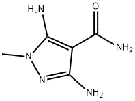 1H-Pyrazole-4-carboxamide,  3,5-diamino-1-methyl- Struktur