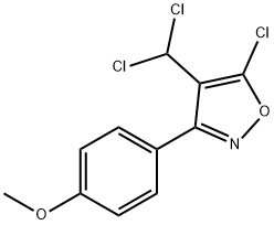 5-CHLORO-4-(CHLOROMETHYL)-3-(4-METHOXYPHENYL)ISOXAZOLE Struktur