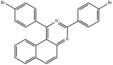 1,3-Di(4-bromophenyl)benzo[f]quinazoline Struktur