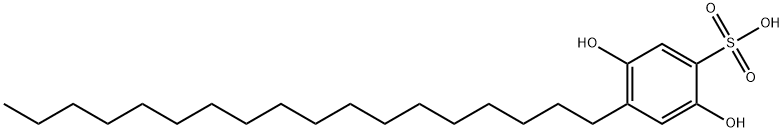 2,5-dihydroxy-4-octadecylbenzenesulphonic acid Struktur